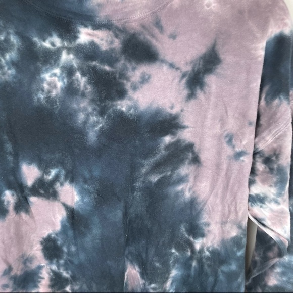 We The Free Oversized Tie Dye Crew Neck long Sleeve Top Size XS - Picture 3 of 8